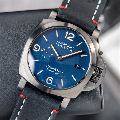 panerai pam 01351 review|Panerai luminor marina blue dial.